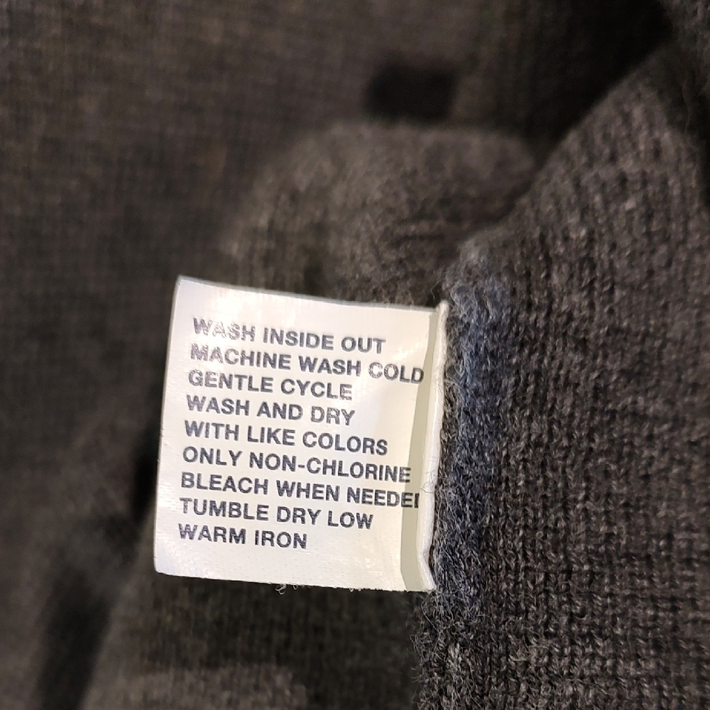 GAP Charcoal Zip-Up Sweater - Picture 7 of 8
